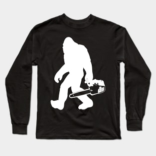 Bigfoot Chain saw Long Sleeve T-Shirt